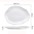 Ljojo Lotus Leaf Shallow Plate for Molecular Cuisine and Sushi