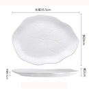 Ljojo Lotus Leaf Shallow Plate for Molecular Cuisine and Sushi