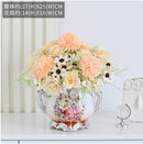 Ljojo™ Ceramic Vase & Flower Arrangement Set - Home Decor Crafts