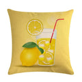 Ljojo Lemon Strawberry Milk Linen Pillowcase 45*45cm
