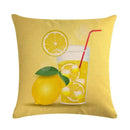 Ljojo Lemon Strawberry Milk Linen Pillowcase 45*45cm
