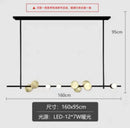 Nordic Strip LED Pendant Lights - Modern Minimalist Kitchen Chandelier by Ljojo