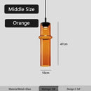 Modern Design Orange Black Glass LED Pendant Light Chandelier by Ljojo for Home Decor LED Lighting.