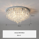 Modern European Luxury K9 Crystals E14 Ceiling Lamp Lustre Dining Living Villa Steel Led Light by Ljojo