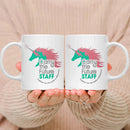 Funny Ceramic White Coffee Mug Set for Boss, Perfect Birthday & Christmas Gifts, by Ljojo.