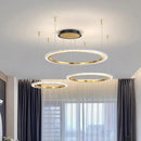 Modern Ring LED Pendant Light for Living Room by Ljojo - Stylish Chandelier for Home Decor