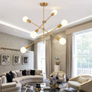 Ljojo Magic Bean Wrought Iron Chandelier - Modern Minimalist Nordic LED Lighting