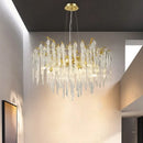 Ljojo Luxury Gold Crystal Chandelier - Modern Branch Design for Living Room, Dining Room & Bedroom