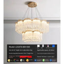 Ljojo Luxury Crystal Chandelier, French Dining Table Set, European Lamps