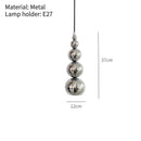 Modern Glass Ball Led Pendant Lights for Dining Room Bedroom Bar Home Decor Hanging Light Ljojo