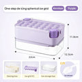 Ljojo Mini Ice Cube Tray with Lid and Bin: Spill-resistant Ice Maker for Cocktails
