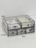 Acrylic Desk Organizer Drawer Set by Ljojo™: Transparent Desktop Storage for Stationery & Books