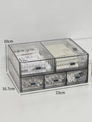 Acrylic Desk Organizer Drawer Set by Ljojo™: Transparent Desktop Storage for Stationery & Books