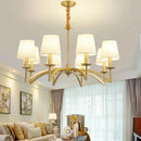 LED Pendant Light American 70s Vintage for Master Bedroom - Cloth Nordic Chandelier by Ljojo