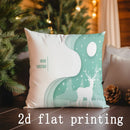 Christmas Cartoon Pillow Covers by Ljojo - Festive Home Decor for Sofa, Bedroom & Car