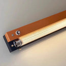 LED Wall Lamp Dimmable Orange Black Metal Acrylic Sconce Bedroom Parlor Shop - Ljojo
