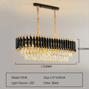 K9 Crystal Chandelier Living Room Villa Bedroom Ceiling Light - Ljojo