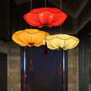 Ljojo Lotus Leaf Fabric Hanging Pendant Lights