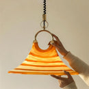 Ljojo Retro Trumpet LED Pendant Light Modern Chandelier for Bedroom Dining Room Unique Gradient Gradient
