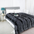 Ljojo Luxury Faux Fur Fluffy Blanket for Beds & Sofa - High-End Soft Decorative Throw
