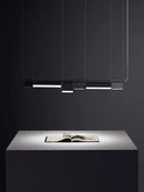 Modern Rotatable LED Pendant Light for Dining Rooms Bars. Black Office Art by Ljojo.
