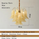 Murano Colorful Glass Petal Chandelier | Country Design LED Lighting by Ljojo