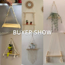 Ljojo™ Macrame Floating Wall Shelf for Modern Home Decor
