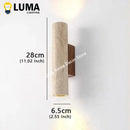 LED Wall Lamp Yellow Travertine Wabi Sabi Style Up & Down Lighting by Ljojo