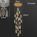 Ljojo LED Pendant Light Staircase Chandeliers Living Room Hanging Lamps