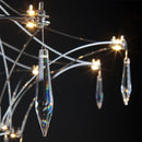 Ljojo Luxury Crystal Chandelier for High Floors with Starlight LED Lighting