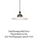 Ljojo LED Saucer Ceiling Chandelier - Modern Artistic Design for Dining and Bedroom Lighting