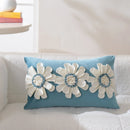 Ljojo 3D Sunflower Velvet Cushion Cover 30x50cm Home Decor Sofa Bed-Living Room