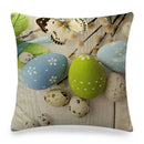 Easter Bunny Eggs Printed Pillow Covers 45x45cm - Ljojo Easter Decorations