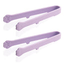 Ljojo 5.71inch Mini Silicone Serving Tongs for Kitchen, Coffee Bar, Tea Party