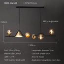 Nordic Glass Ball Pendant Lights: Long LED Chandeliers by Ljojo