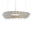 Modern Luxury Crystal Chrome Chandelier LED Pendant Lamp for Living Room by Ljojo