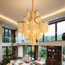 Modern Tassel Chandelier Hanging Light Luxury Pendant Lamp for Living Room by Ljojo