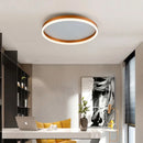Ljojo LED Circle Ceiling Light: Modern Black Gold Chandelier for Living Room, Bedroom, Kitchen