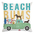 Funny Dog Driving Pattern Cushion Cover - Ljojo Decorative Pillow Case