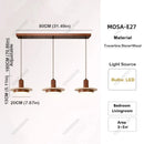 Ljojo Natural Travertine Stone Kitchen Island Pendant Light Japandi LED Ceiling Lamp