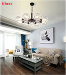 Modern Glass Chandelier for Kitchen Pendant Light Minimalist Creative Bedroom Dining Room Ljojo