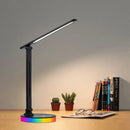 Ljojo LED Desk Lamp USB Plug in Table 3 Levels Dimmable Touch Lighting Foldable