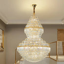 Ljojo Luxury Crystal Chandelier for Villa Living Room with Stunning Hollow Design