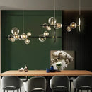 Nordic Design LED Pendant Lights: Sleek Glass Bubble Hanging Lamp by Ljojo