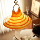 Ljojo Retro Trumpet LED Pendant Light Modern Chandelier for Bedroom Dining Room Unique Gradient Gradient
