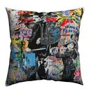 Banksy Street Art Pillowcase Cover 45x45cm - Ljojo Home Decor