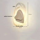 Ljojo LED Wall Sconce Stone Clock Light for Home Decor