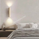 Travertine Wall Lamp Vintage Yellow Stone Light for Bedroom Livingroom - Ljojo