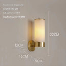 Luxury Alabaster Marble Wall Lamp: Modern Spanish Copper Sconce for Living Room by Ljojo
