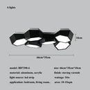 Ljojo Modern Geometry Led Ceiling Lamp Dimmable Chandeliers for Living Room Nordic Home Decor